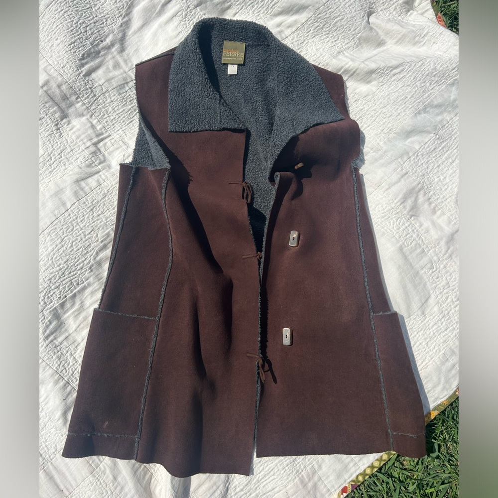 Suede vintage Maralyce Ferree vest